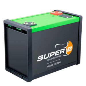 Die Super B Nomia 12V210AH ist eine wiederaufladbare Lithium-Eisenphosphat-Batterie (LiFePO4) mit einer Nennkapazit&auml;t von 210 Ah.