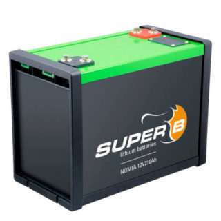 Die Super B Nomia 12V210AH ist eine wiederaufladbare Lithium-Eisenphosphat-Batterie (LiFePO4) mit einer Nennkapazität von 210 Ah.