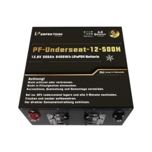 Perfektium PF-Underseat-12-500H Lifepo Batterie Lithium Bluetooth, Heizung